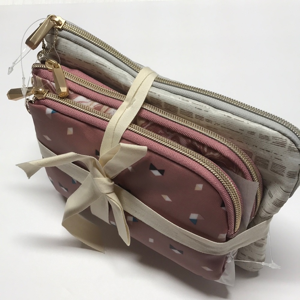 Makeup bags 3-pack NWT cosmetic bag
